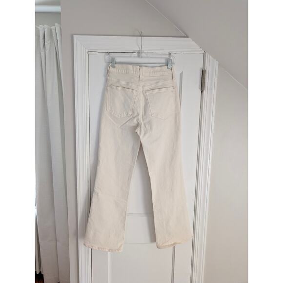 EUC Madewell The Perfect Vintage Flare Crop Sz 26 in Vintage Canvas (off-white) - Picture 5 of 6